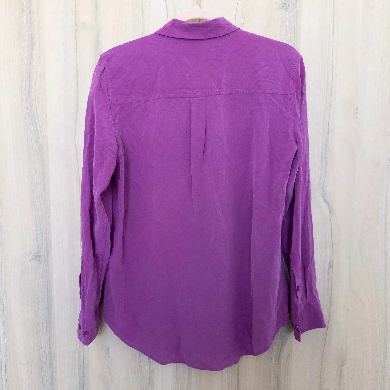 Equipment Femme Silk Shirt Size S Pink Button Down Blouse Office Chic Quiet Luxe - Image 6