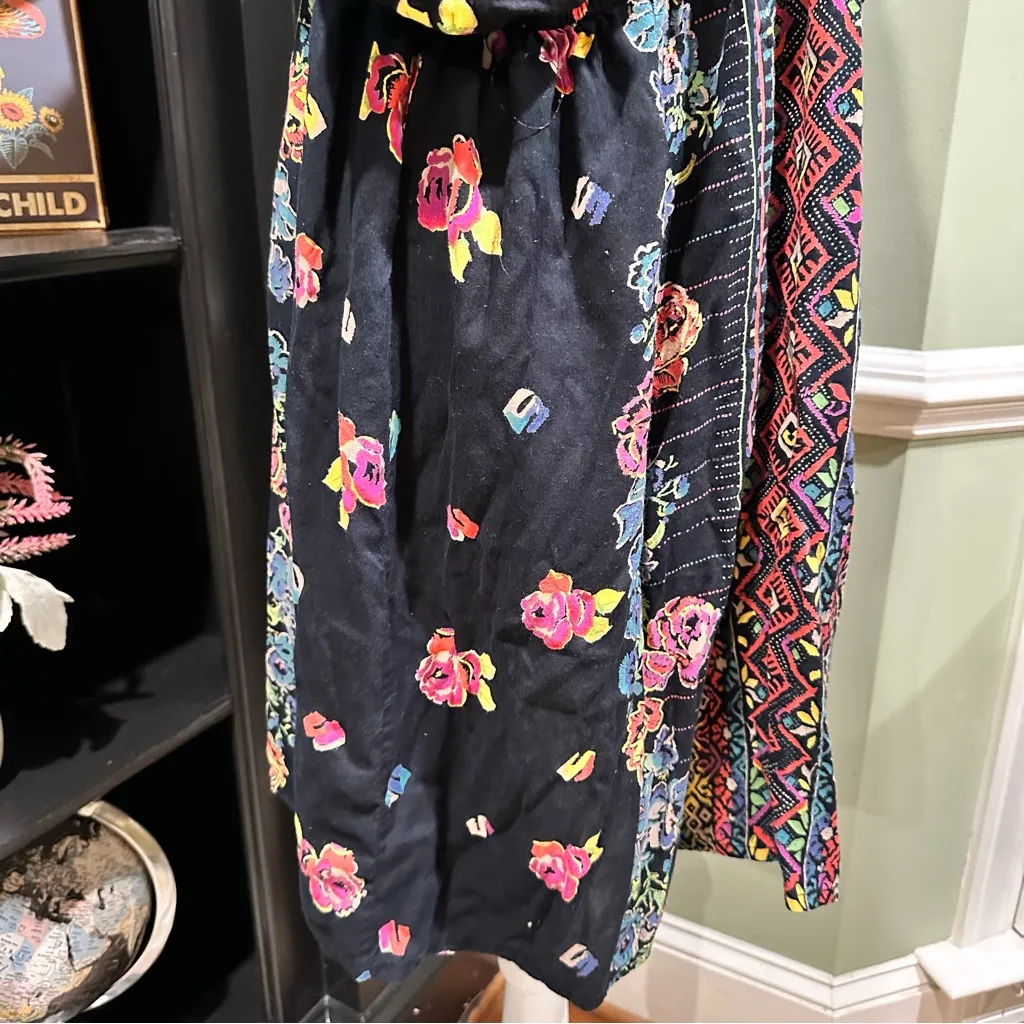 Angie Boho Floral Embroidered Tunic Top – Size 3X - Image 9