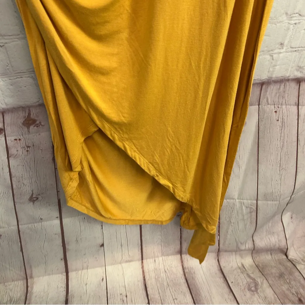 Young Fabulous and Broke mustard yellow asymmetric minimalist dress size Large - Image 8