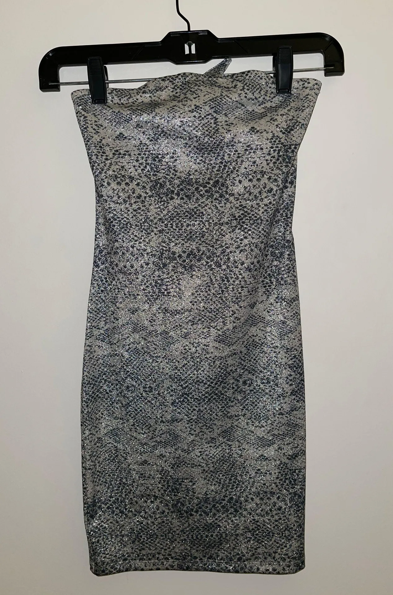 Topshop Glitter Snake Print Dress  - Image 2