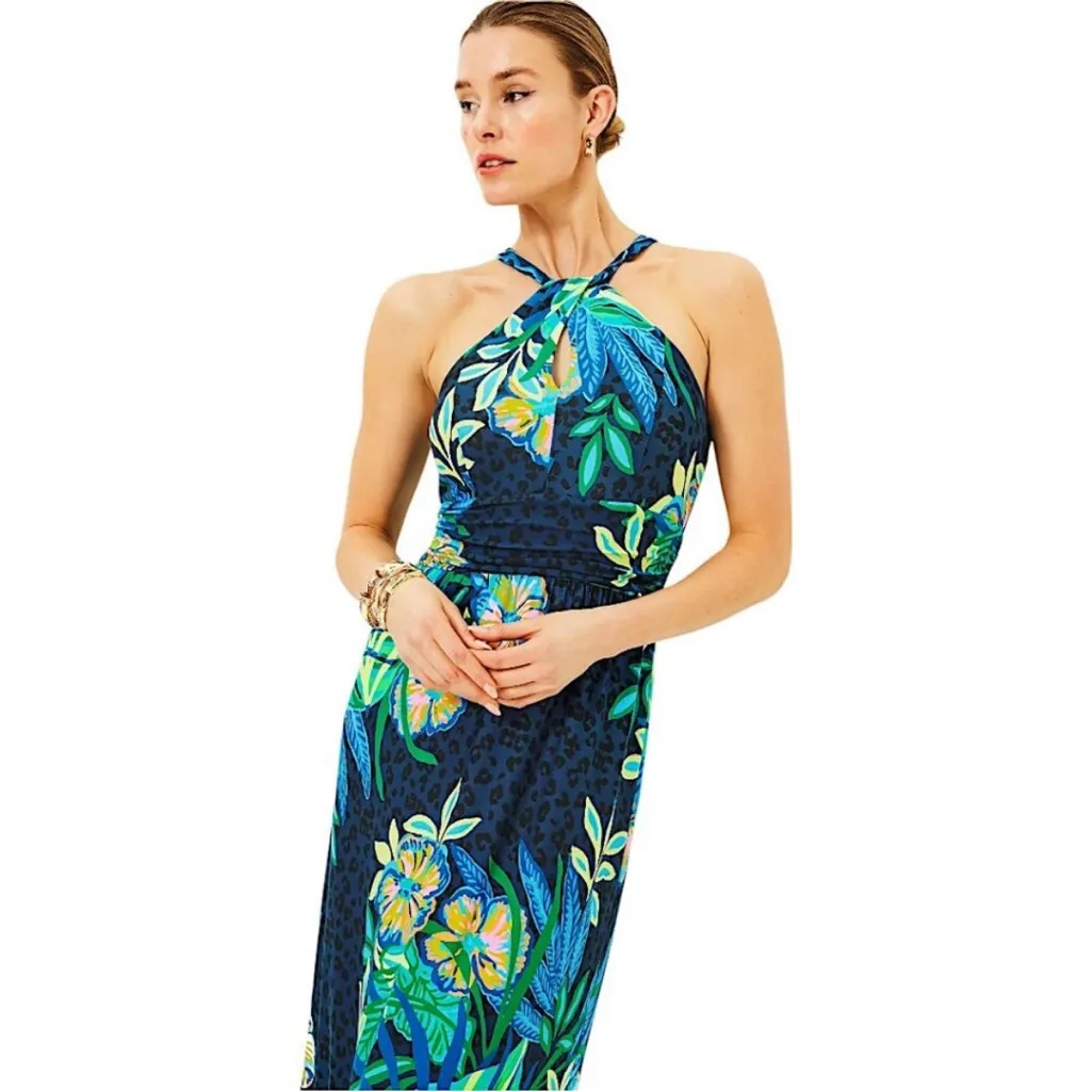 NEW Lilly Pulitzer Orla Halter Maxi Dress in The Hottest Spot Overs Size Large - Image 15