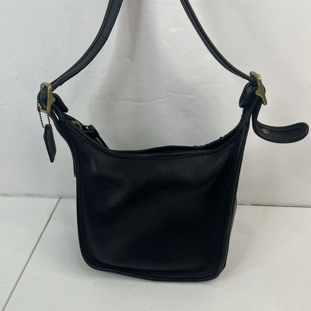 Coach Legacy Crossbody Bag Black Leather Vintage Janice Ricardi-Desantos 9950 - Image 6