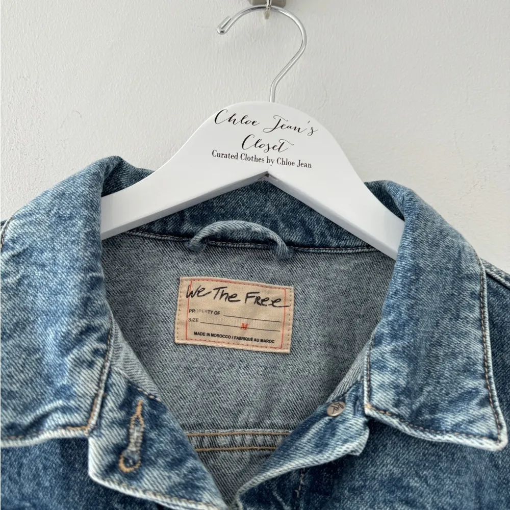 Free People  Rumors Denim Jacket M - Image 7