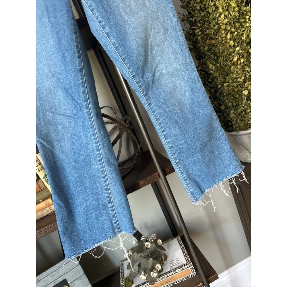 J Brand Selena Mid-Rise Crop Bootcut Jeans Cerulean Womens Size 26 - Image 7