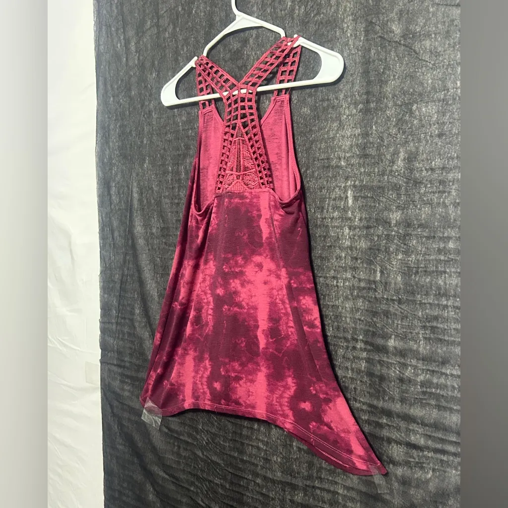 Harry Potter Juniors XS Burgundy Tie Dye Racerback Tank(A271) - Image 10