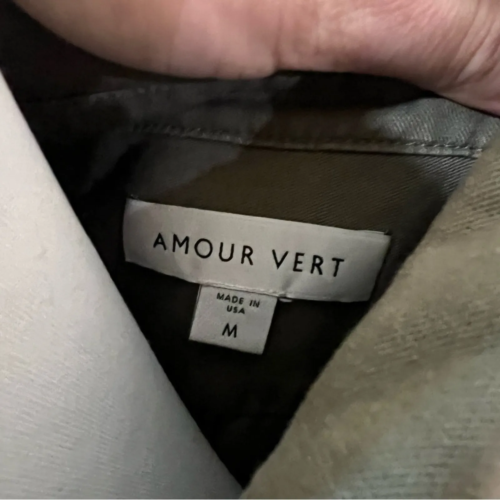 Amour Vert  Oceane olive green jumpsuit SMALL - Image 6