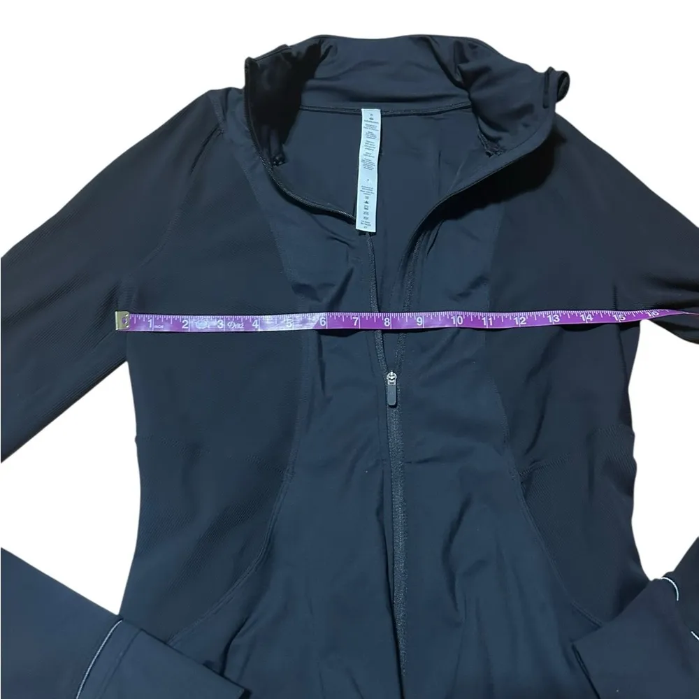 Lululemon Far and Free Jacket Black Size 8 Athleisure Activewear - Image 6