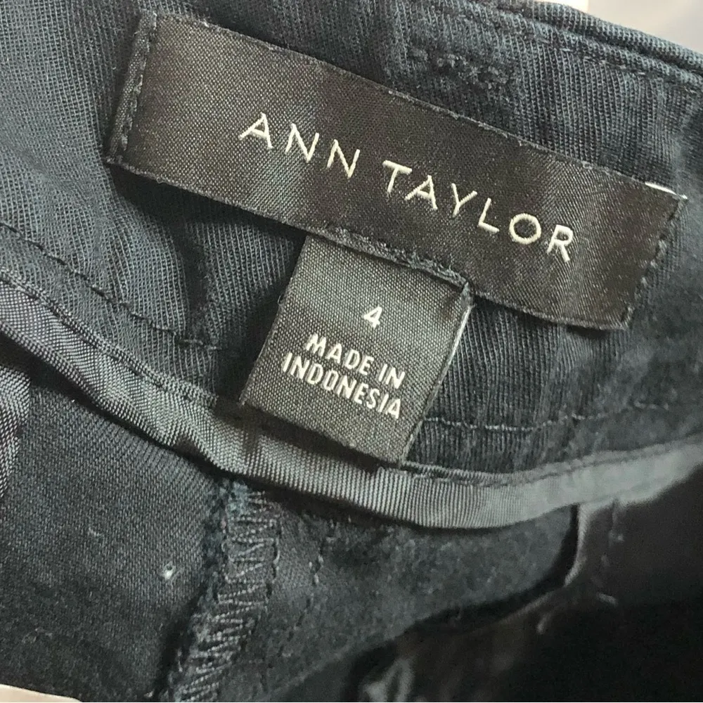 Ann Taylor Black Flat Front Chino Shorts 4 - Image 6