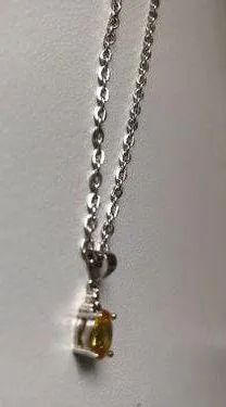 Orange Crystal Necklace - Image 2