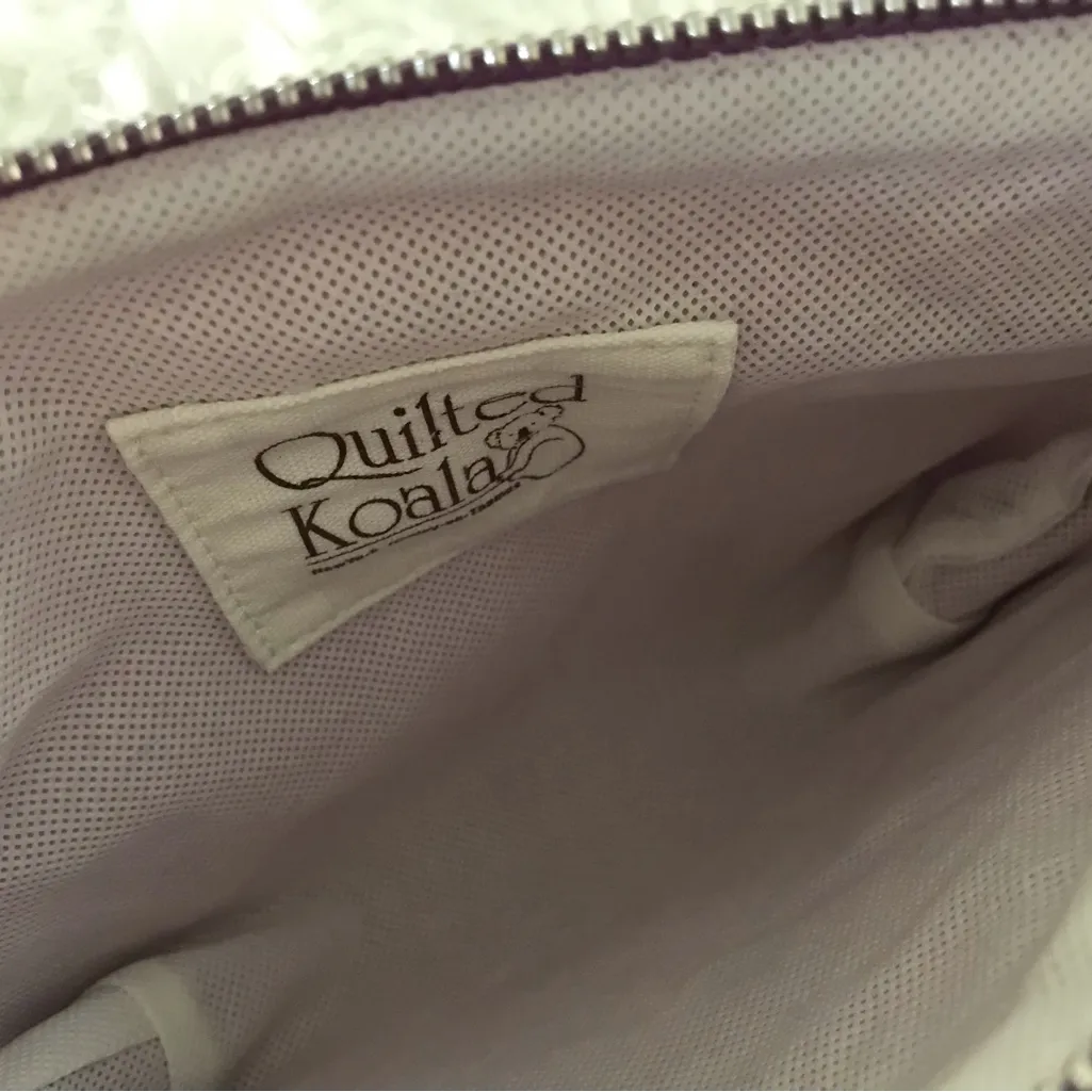 NWT Quilted Koala Lavender Makeup Bag‎ Pouch Case - Image 5