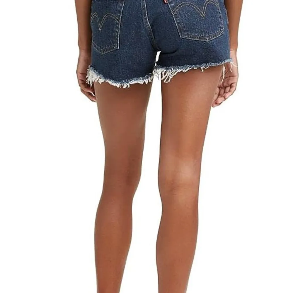 Levi’s 501 Blue Jean High Rise Denim Cut-off Shorts Salsa Shaker 29 - Image 3