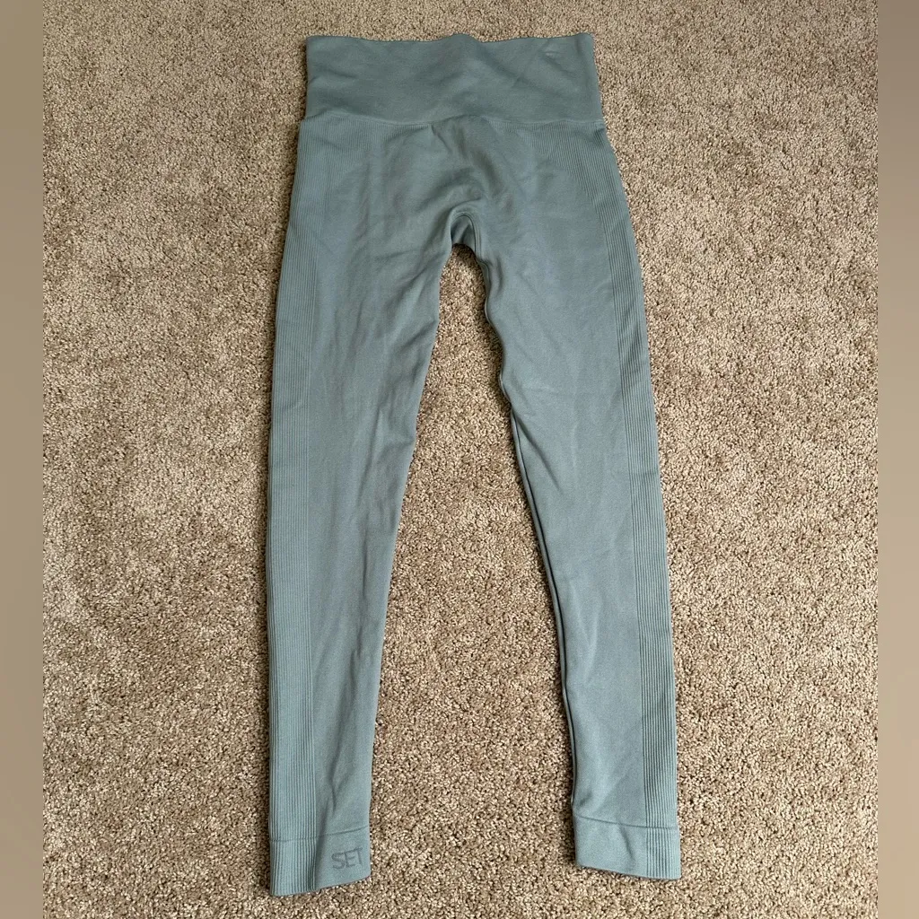 SET Active Seafoam Green Seamless Leggings‎ - Image 5