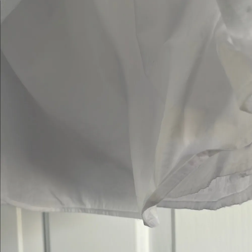 Talbots White Puff Sleeve Blouse with Peter Pan Collar - Image 10