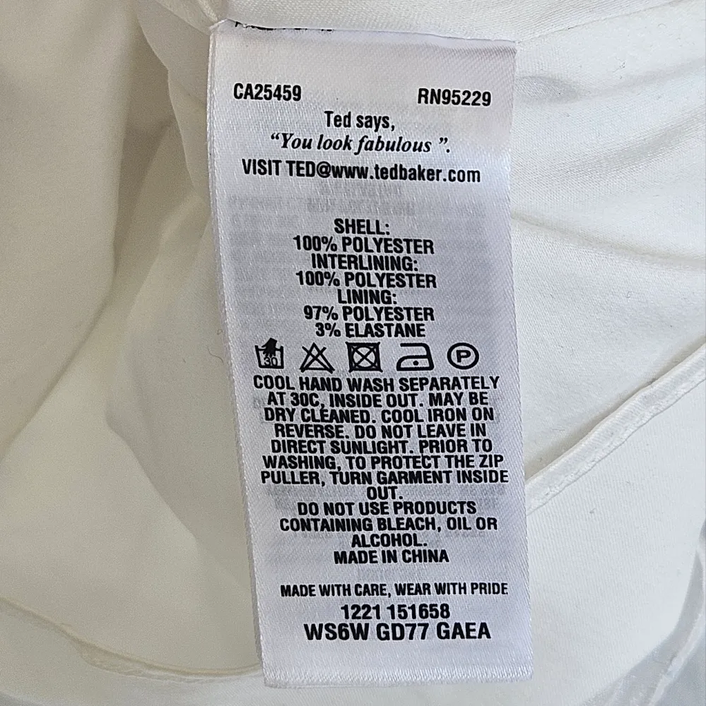 Ted Baker London Gaea Bouquet Mini Dress Pockets Fit & Flare Size 4/XL - Image 5