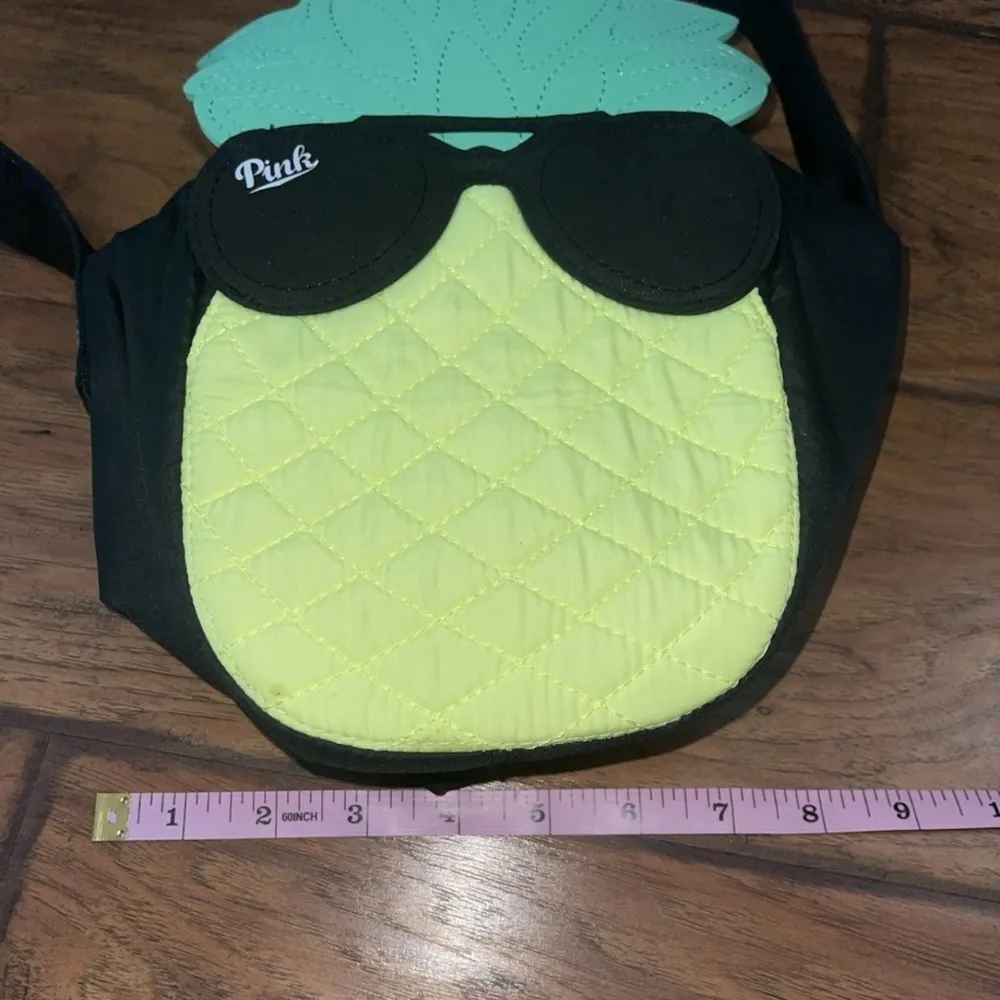 VICTORIAS  SECRET PINK PINEAPPLE COOLER LUNCH TOTE BAG purse - Image 7