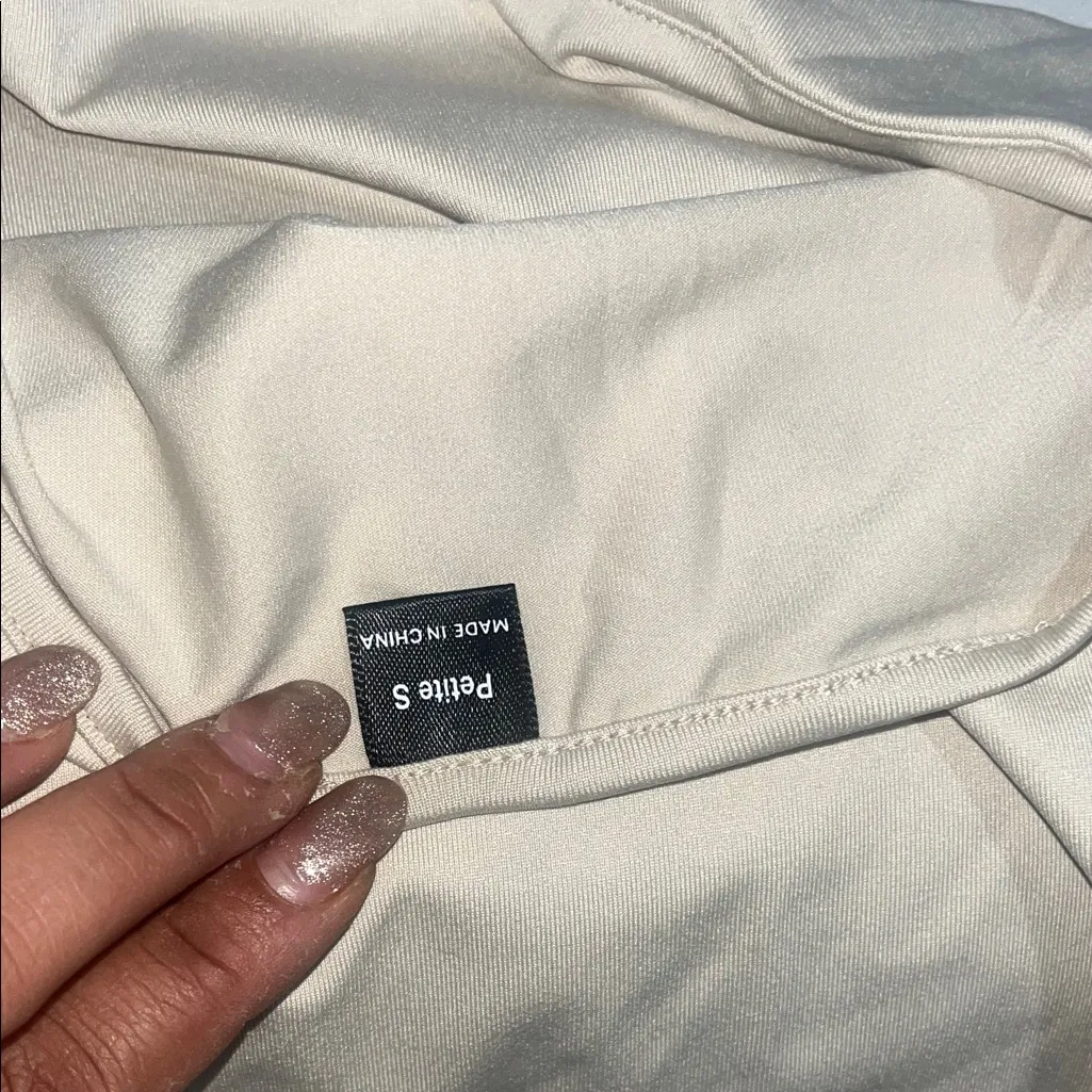 SHEIN Beige Ruffle Hem Dress - Image 3