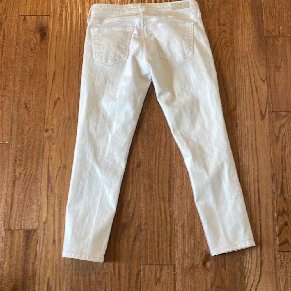 AG Adriano Goldshmied the stilt cigarette crop white jeans 26 - Image 10