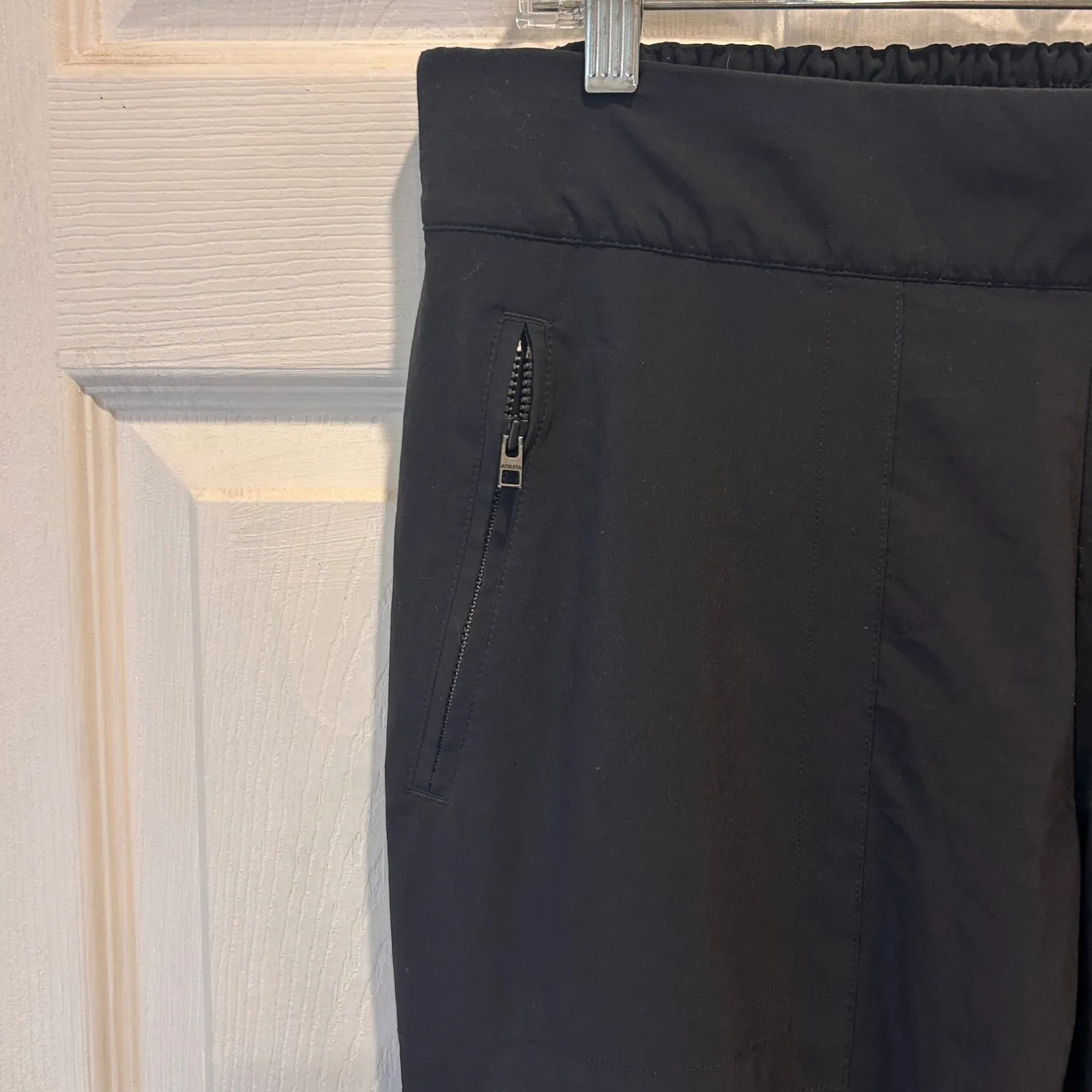 Athleta Black Chelsea Cargo Pants Sz 14 Jogger Athleisure Outdoor Casual Womens‎ - Image 2