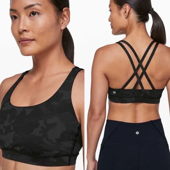 Lululemon Gray camo incognito Energy sports bra Women’s Size 6 - Image 2