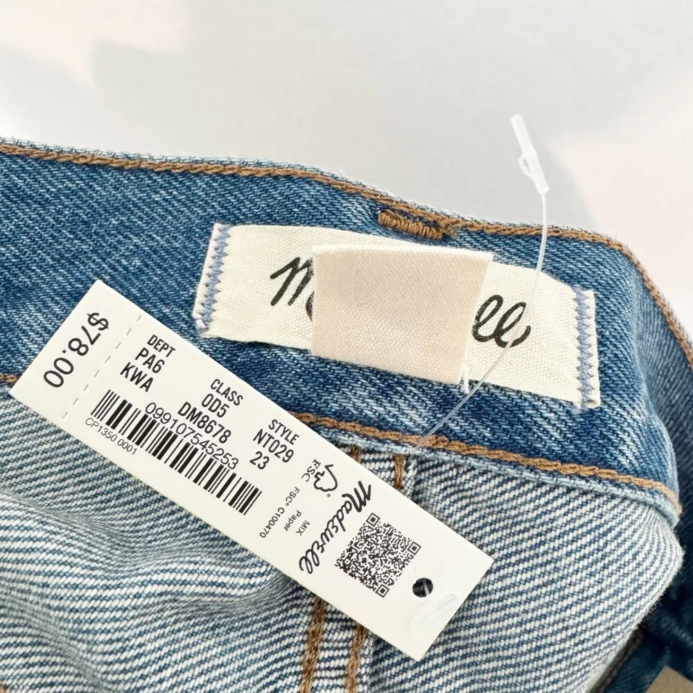 NWT Madewell Denim The Low Rise Boyfriend Jean Shorts Preppy Casual Summer 23 - Image 4