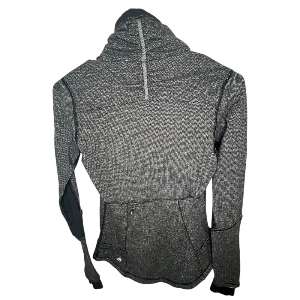 Lululemon Dark Heathered Grey Half Zip Base Runner Jacket - Image 6