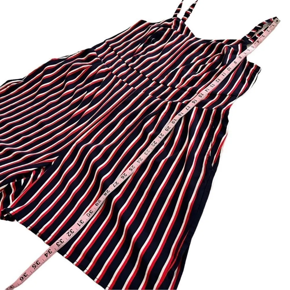 Torrid Challis Navy & Red Stripe Romper Size Size 1 NWT - Image 10