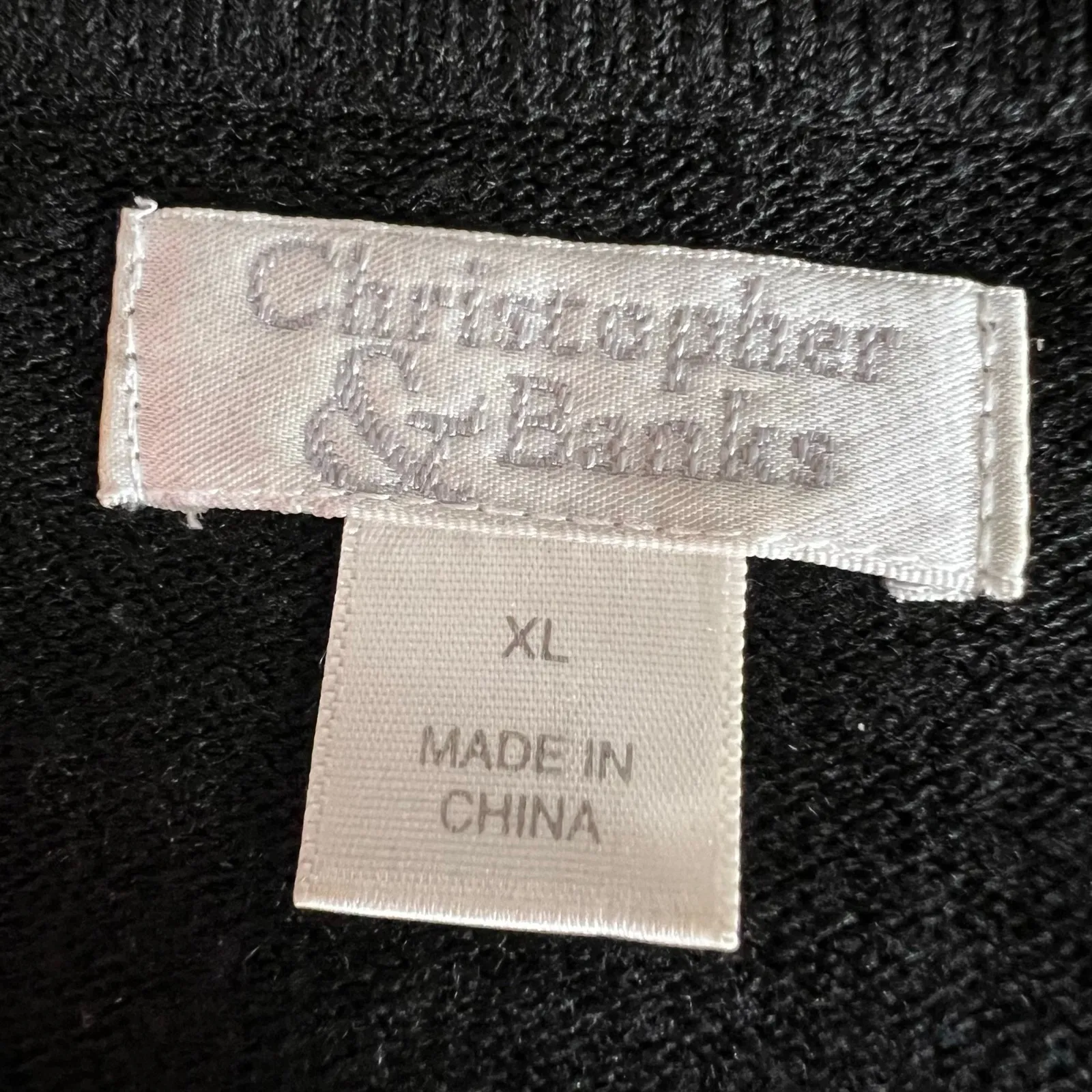 Christopher and Banks Womens Cardigan Sweater Button Down Long Sleeve Black XL - Image 7