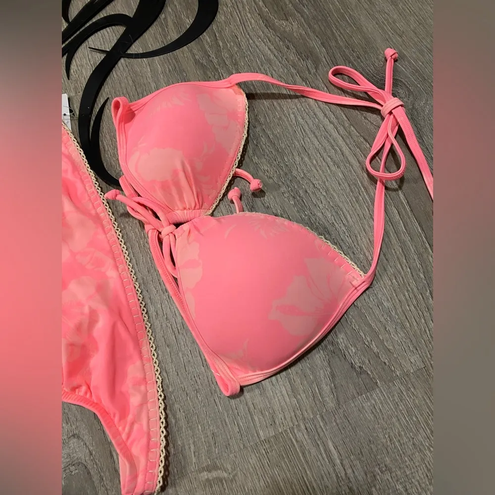 NWT Push Up Just Beach Cheeky Pink Two Piece Bikini Swim | Bathing Suit Size M - Image 3