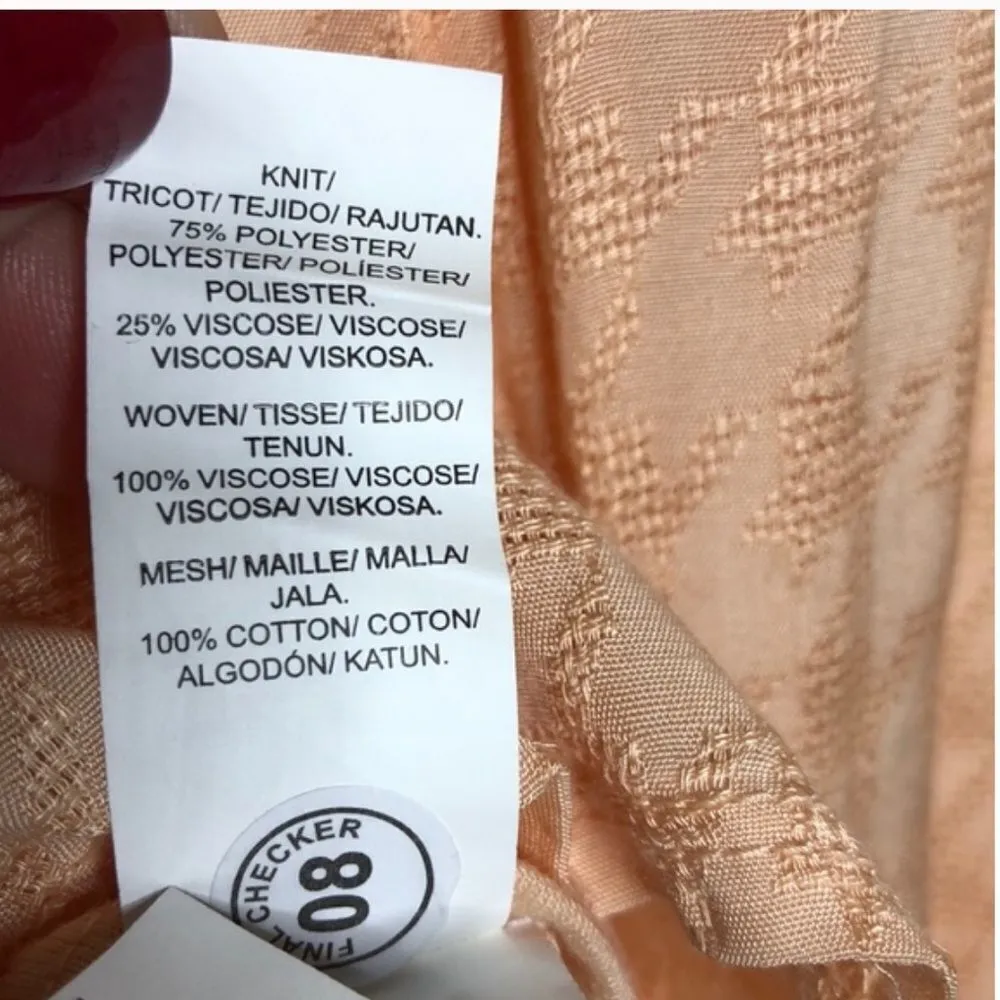 ✨ Lucky Brand Peach Crochet Tank Top ✨ - Image 6