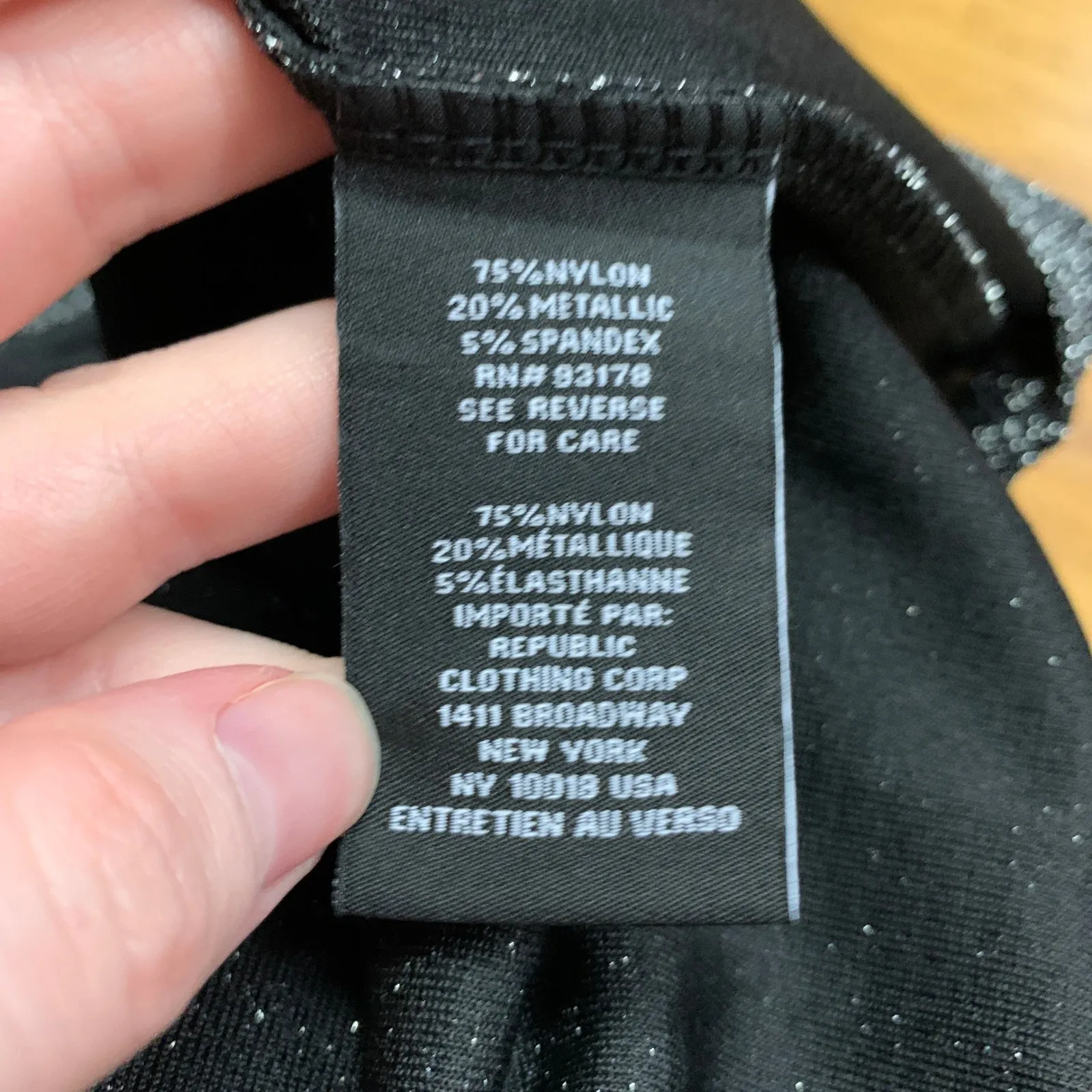 Grace Cowl‎ Neck Top Womens Size 1X Sparkle Metallic Long Sleeve Blouse Plus NWT Gray - Image 6