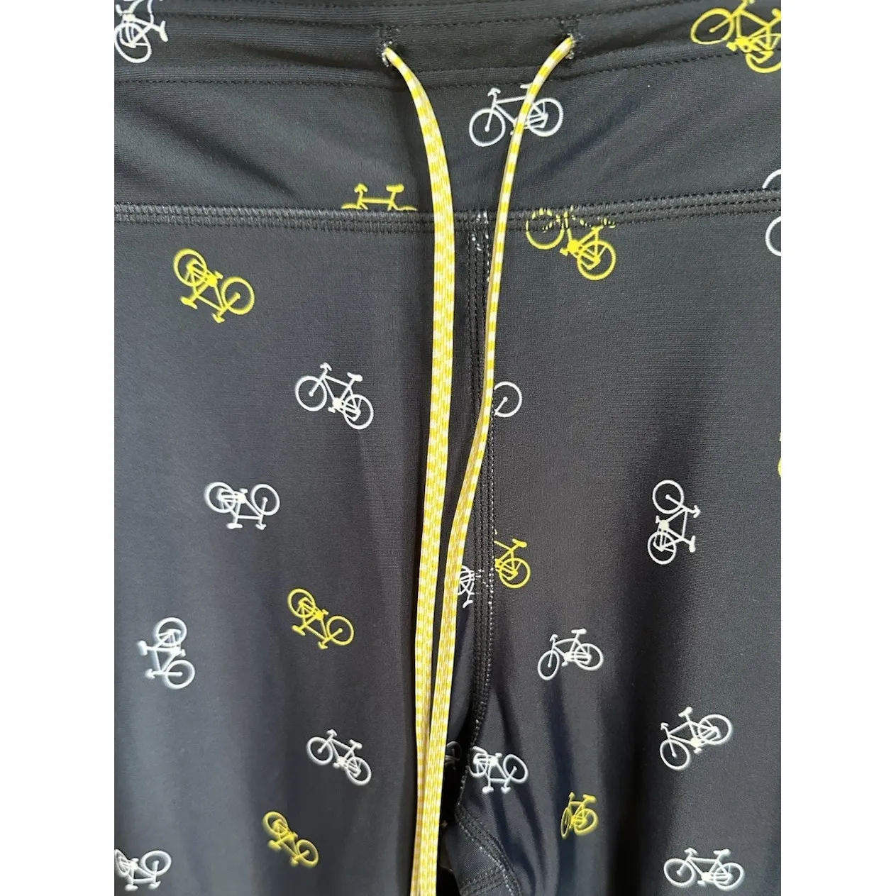 The Upside Navy Bicycle Print Leggings Activewear Pants Yoga Running Women's M Blue Size M - Image 2