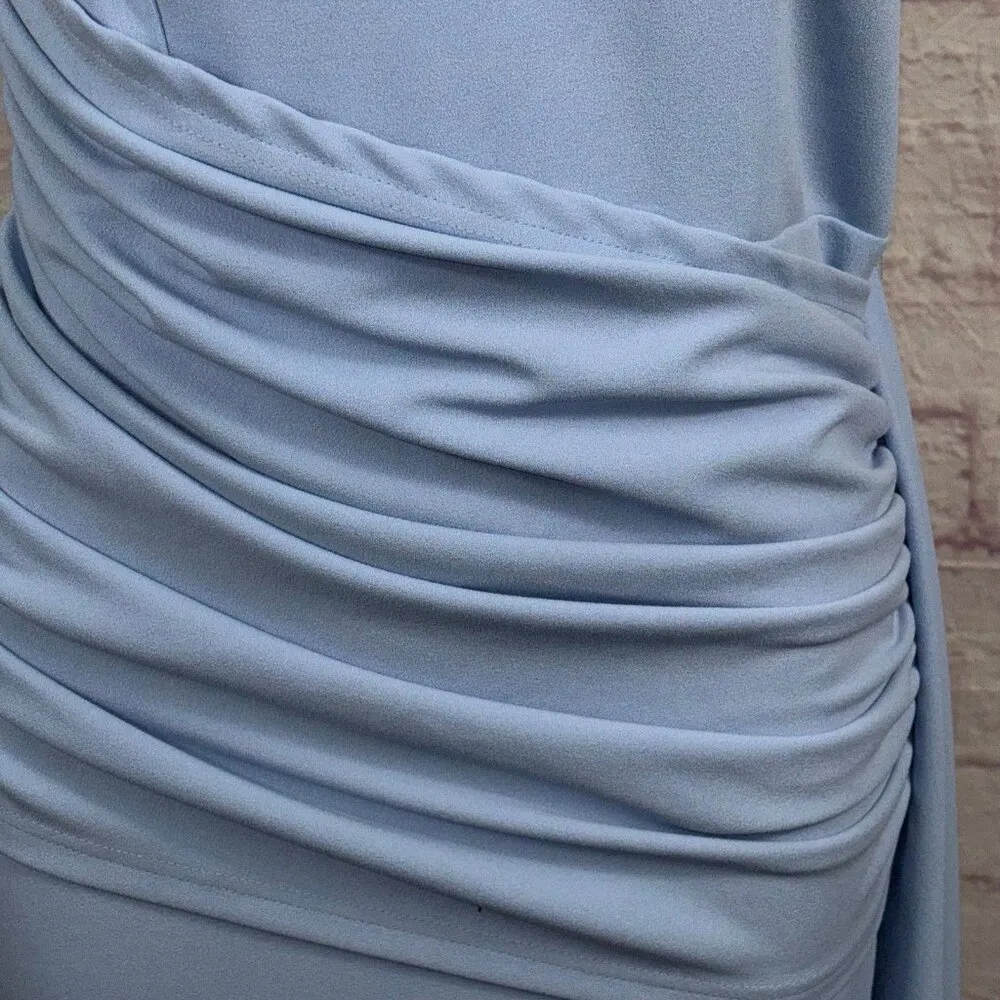 Cider Satin Sweetheart Runched Split Maxi Dress Size Medium - Image 8