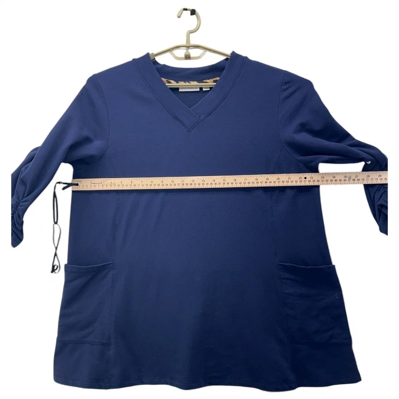 Susan‎ Graver Tunic Sweater 1x Fleece Navy Blue - Image 13