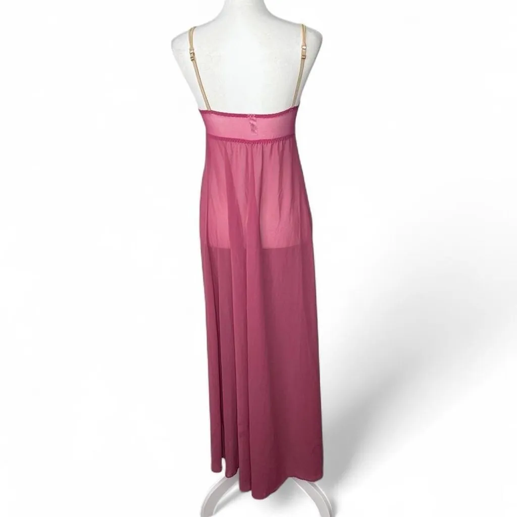 Vintage Victoria’s Secret Golden Blush Maxi Slip Dress - Image 6
