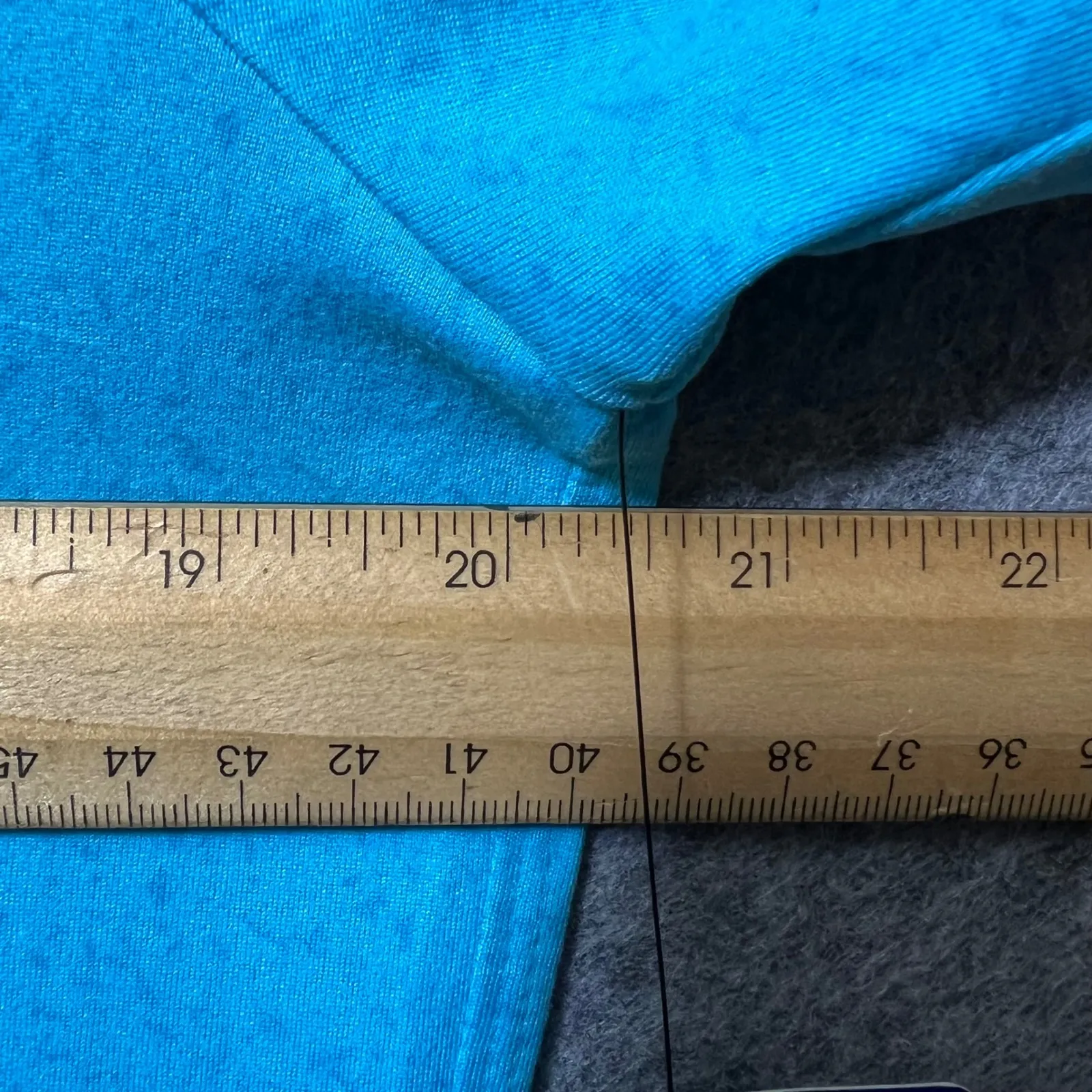 Skechers Go Walk T Shirt Blue Heathered Tunic Top‎ L Athleisure Short Sleeve NWT - Image 5