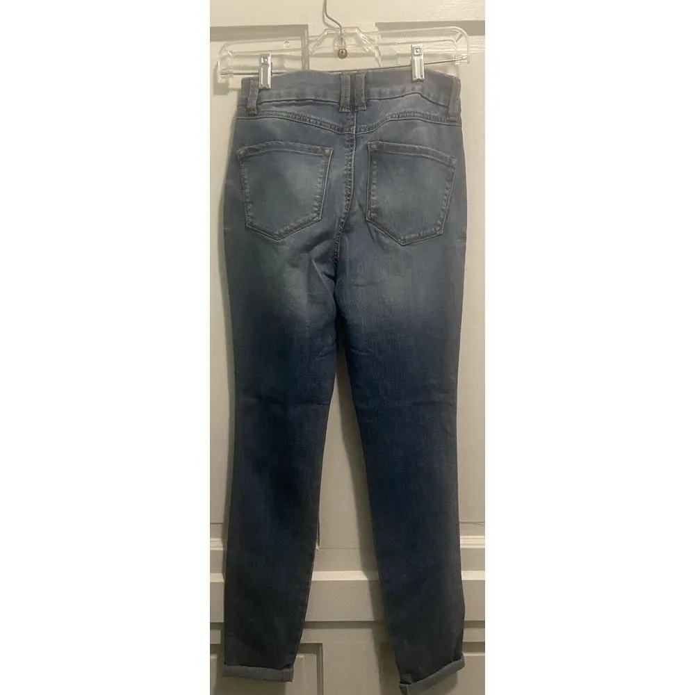 Rewash‎ Brand High Rise Real Curve Jeans Size 3/26 Blue Distressed Denim Pants - Image 2
