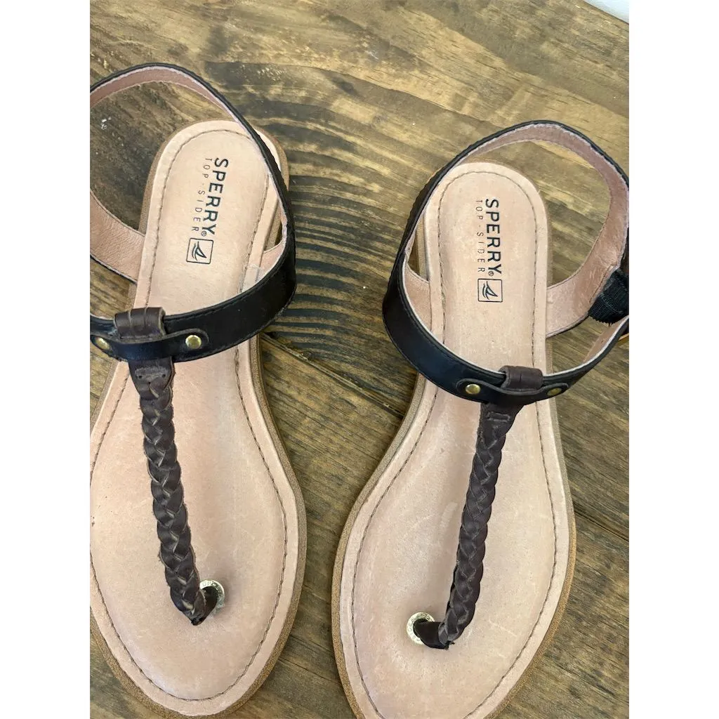 Sperry Women's Virginia‎ Thong Sandals Brown Size 7M Casual - Image 4