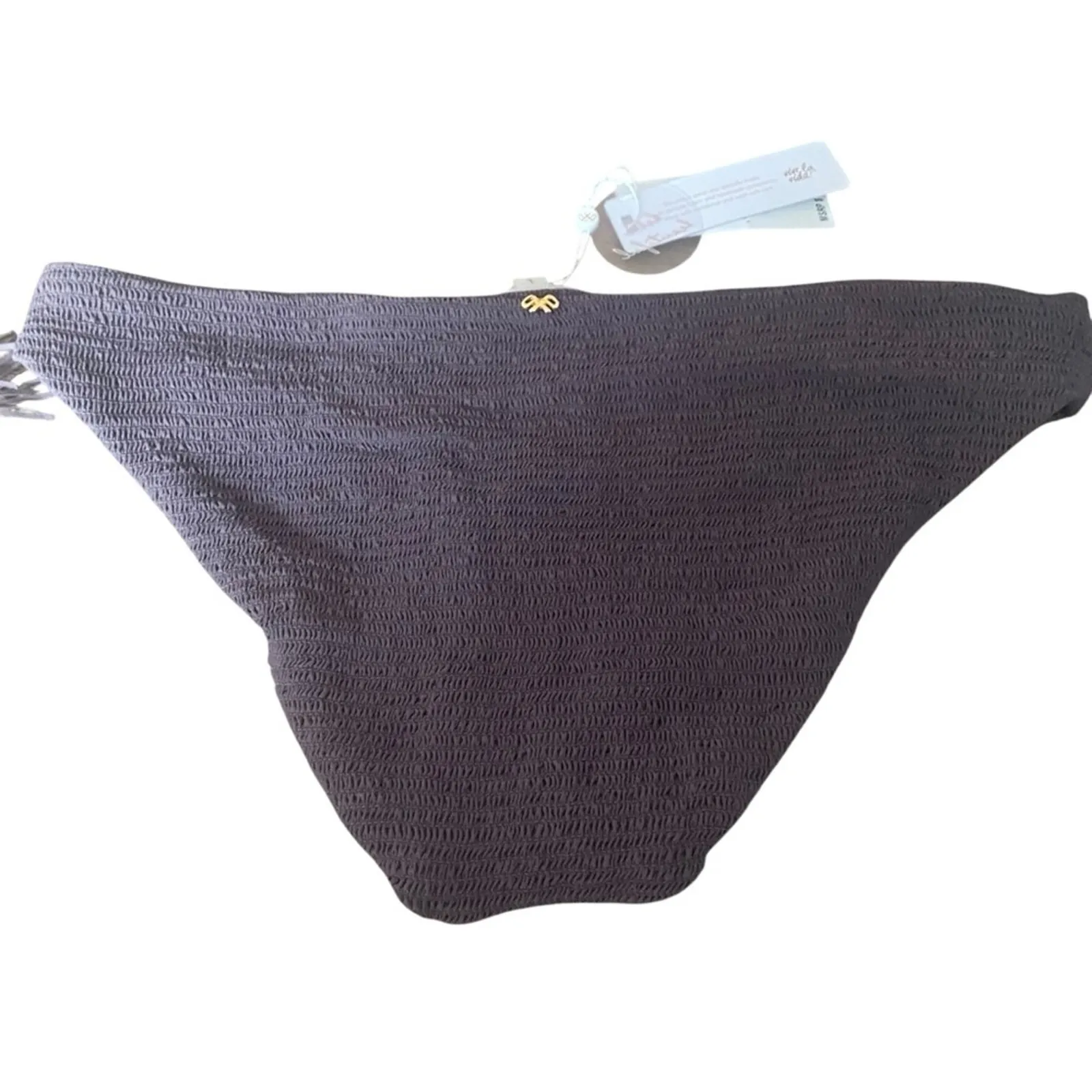 Pilyq Brown Coco Smocked Bikini NWTs size large - Image 9