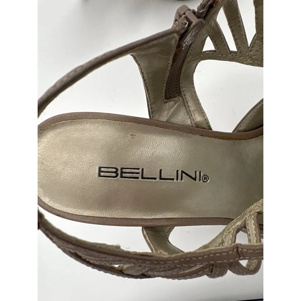 Bellini Womens 7 Strappy High Heel Pointed Toe Sandals - Image 5