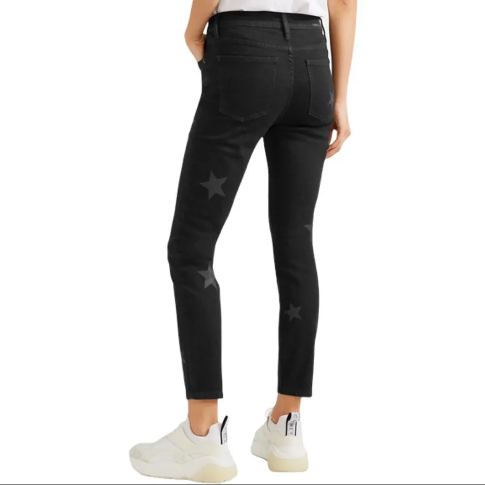 Current/elliott The High-rise Stiletto Skinny Jeans In Vineland With Stars 27 - Image 4