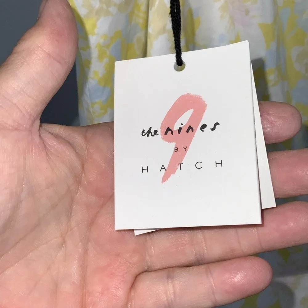 The Nines By Hatch Yellow White Powder Blue Floral Tank Top XL NWT Size undefined - Image 8