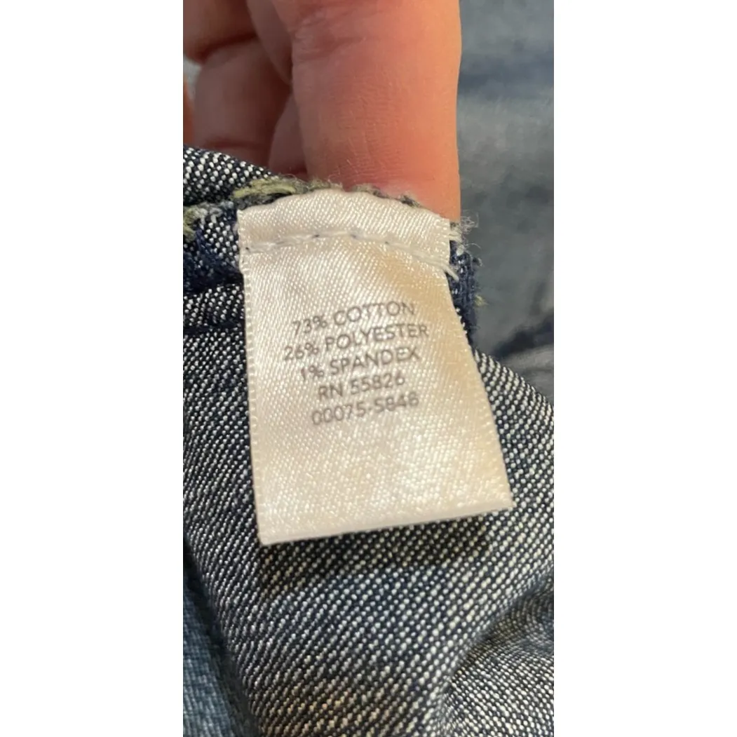 Christopher‎ Banks Womens XL Denim Jacket Pockets Preppy Western Classic Outdoor - Image 7