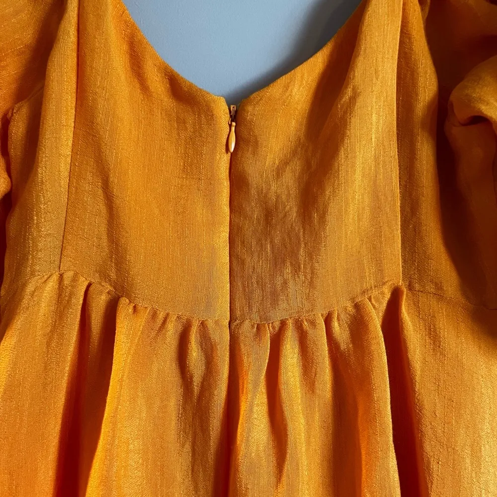 Anthropologie  Carina Mustard Yellow Flare Dress - Image 9