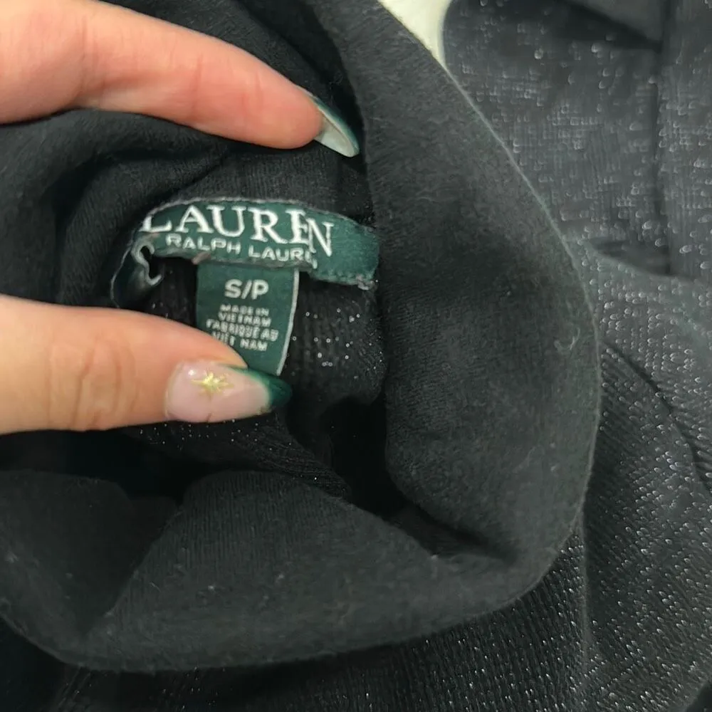 Lauren Ralph Lauren Petite Shimmer Turtleneck Cotton Dress Size Small Petite - Image 4