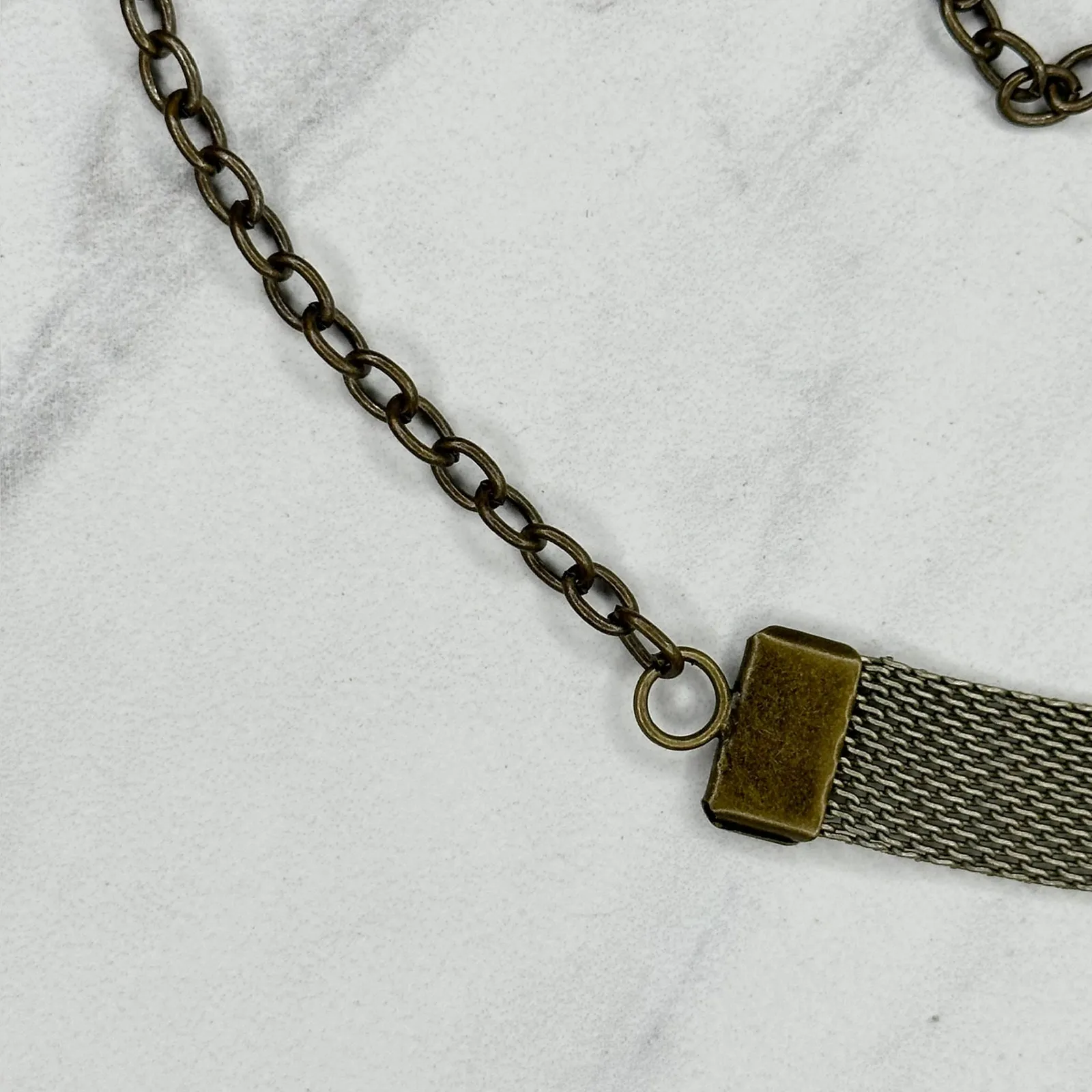 Metal Mesh Bow Bronze Tone Chain Link Belt One Size (OS) Adjustable Retro ✨ Gold - Image 10