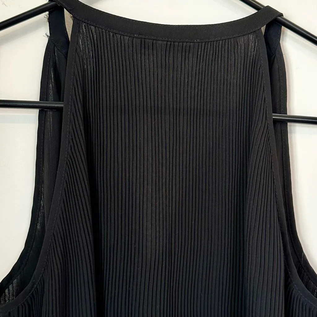 Calvin Klein Black Pleated Texture Tank Top - Size: Small - Image 6