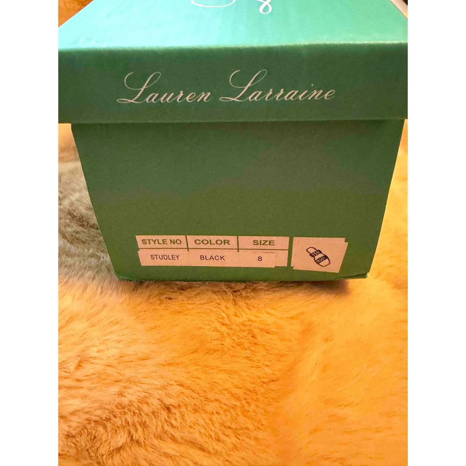 Lauren Lorraine Studded Black Jelly Sandals Women Rhinestone Size 8 NIB - Image 3