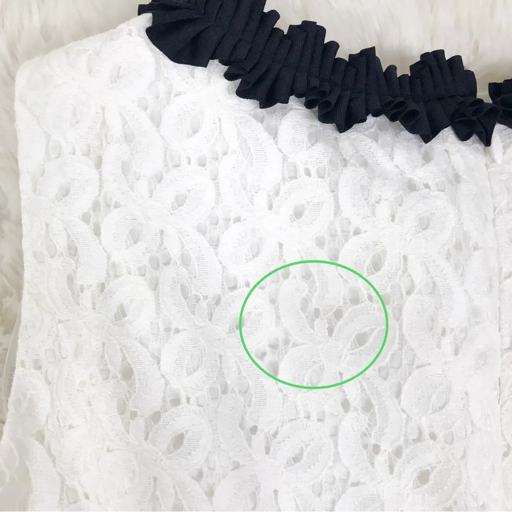 JULIA JORDAN White Black Sleeveless Lace Dress A-line Knee Length Size 6 New‎ - Image 10