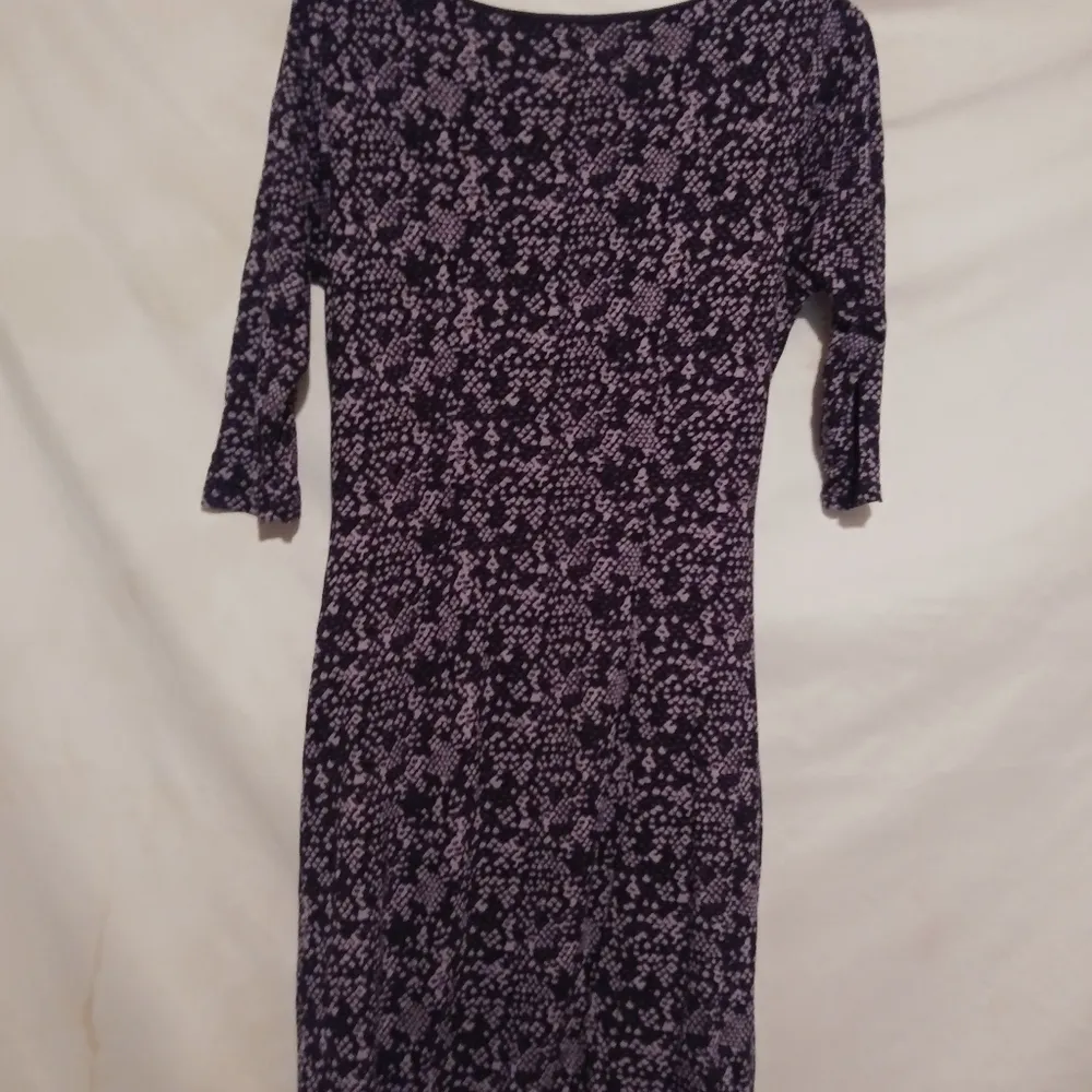 LOFT MP Eggplant Snakeskin Dress Petite - Image 3