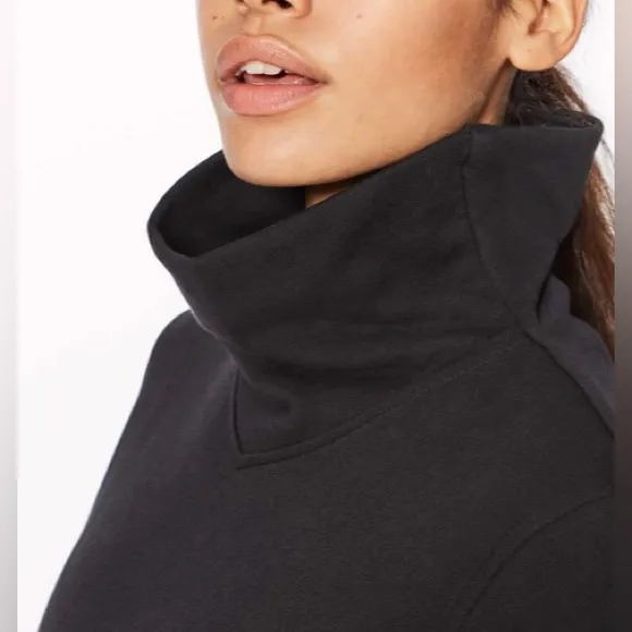 Lululemon‎ Black Press Pause Pullover Women’s Size 6 - Image 4